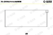 Pleuellager GLYCO 71-3442/4 0.50mm