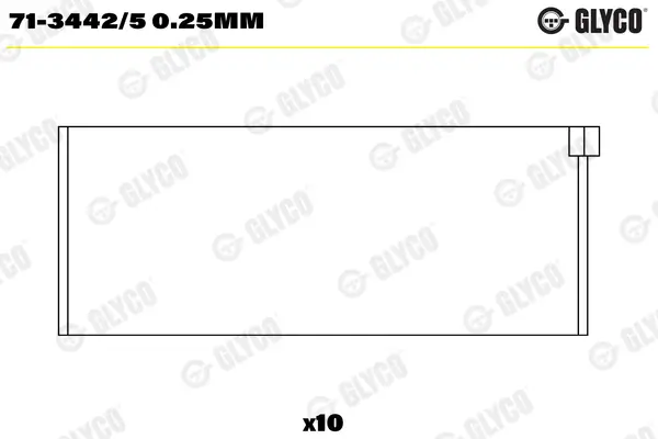 Pleuellager GLYCO 71-3442/5 0.25mm