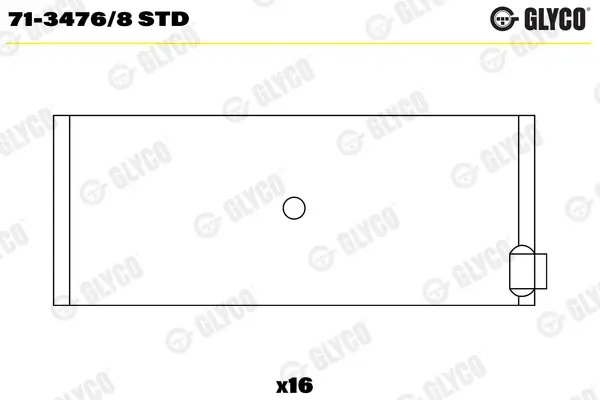 Pleuellager GLYCO 71-3476/8 STD