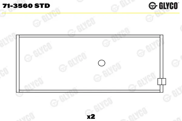 Pleuellager GLYCO 71-3560 STD