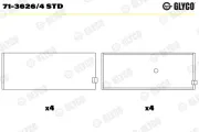 Pleuellager GLYCO 71-3626/4 STD