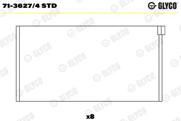 Pleuellager GLYCO 71-3627/4 STD