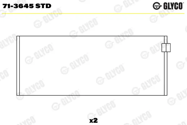 Pleuellager GLYCO 71-3645 STD