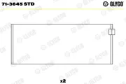 Pleuellager GLYCO 71-3645 STD