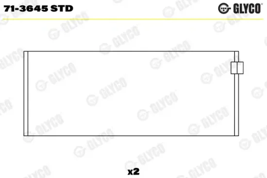 Pleuellager GLYCO 71-3645 STD Bild Pleuellager GLYCO 71-3645 STD