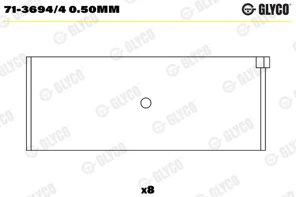 Pleuellager GLYCO 71-3694/4 0.50mm