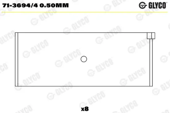 Pleuellager GLYCO 71-3694/4 0.50mm Bild Pleuellager GLYCO 71-3694/4 0.50mm