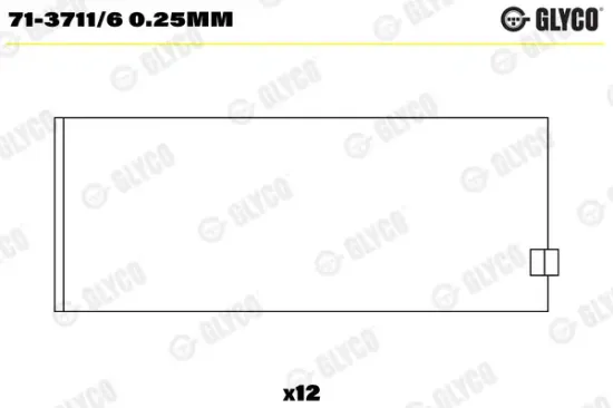 Pleuellager GLYCO 71-3711/6 0.25MM Bild Pleuellager GLYCO 71-3711/6 0.25MM