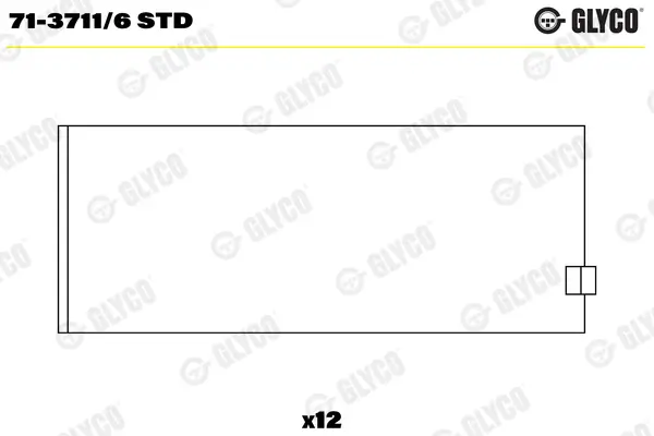 Pleuellager GLYCO 71-3711/6 STD