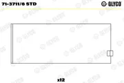 Pleuellager GLYCO 71-3711/6 STD