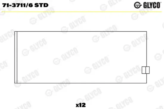 Pleuellager GLYCO 71-3711/6 STD Bild Pleuellager GLYCO 71-3711/6 STD