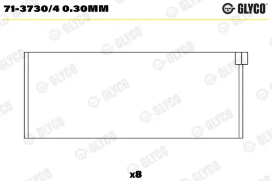 Pleuellager GLYCO 71-3730/4 0.30mm Bild Pleuellager GLYCO 71-3730/4 0.30mm