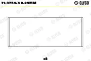 Pleuellager GLYCO 71-3754/4 0.25mm