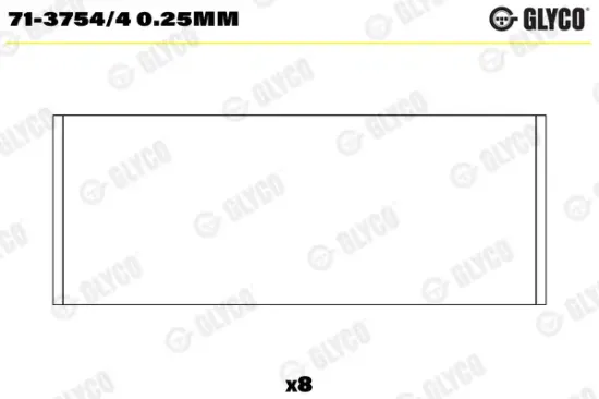 Pleuellager GLYCO 71-3754/4 0.25mm Bild Pleuellager GLYCO 71-3754/4 0.25mm