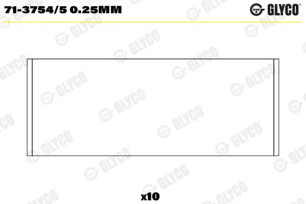 Pleuellager GLYCO 71-3754/5 0.25mm