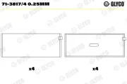Pleuellager GLYCO 71-3817/4 0.25mm