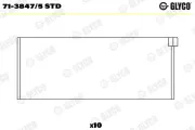 Pleuellager GLYCO 71-3847/5 STD