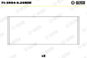 Pleuellager GLYCO 71-3904 0.25mm