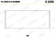 Pleuellager GLYCO 71-3904 0.50mm