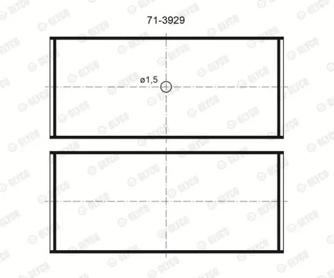 Pleuellager GLYCO 71-3929/4 STD Bild Pleuellager GLYCO 71-3929/4 STD