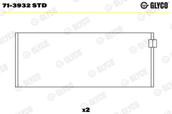 Pleuellager GLYCO 71-3932 STD