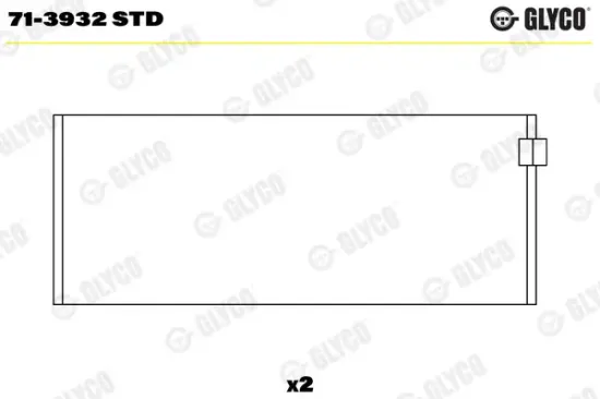 Pleuellager GLYCO 71-3932 STD Bild Pleuellager GLYCO 71-3932 STD
