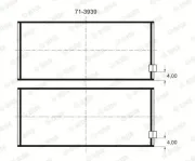 Pleuellager GLYCO 71-4234 STD