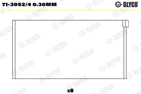 Pleuellager GLYCO 71-3952/4 0.30mm