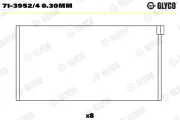 Pleuellager GLYCO 71-3952/4 0.30mm