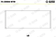 Pleuellager GLYCO 71-3986 STD