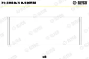 Pleuellager GLYCO 71-3988/4 0.50mm