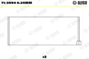 Pleuellager GLYCO 71-3994 0.25mm