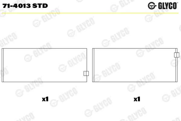 Pleuellager GLYCO 71-4013 STD