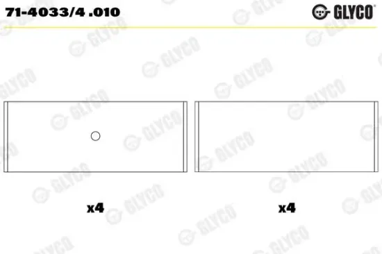 Pleuellager GLYCO 71-4033/4 .010 Bild Pleuellager GLYCO 71-4033/4 .010