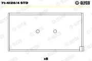 Pleuellager GLYCO 71-4120/4 STD