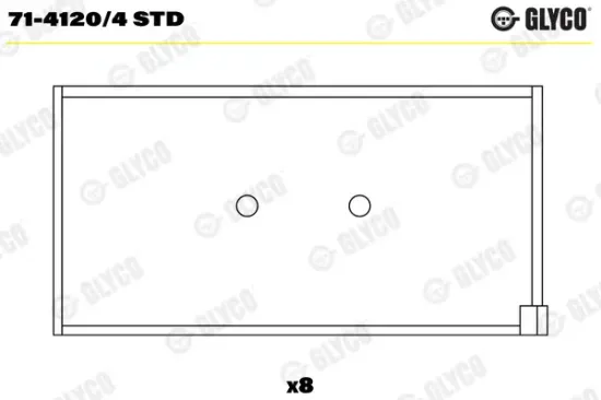 Pleuellager GLYCO 71-4120/4 STD Bild Pleuellager GLYCO 71-4120/4 STD
