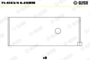 Pleuellager GLYCO 71-4143/4 0.25mm