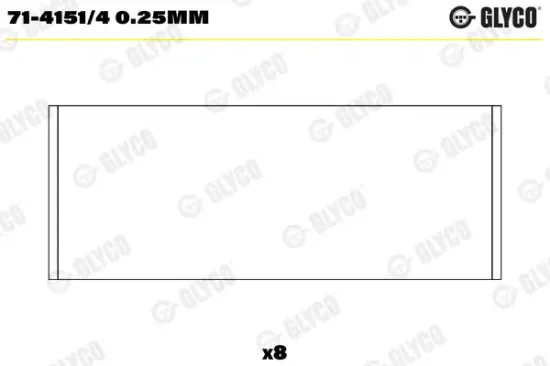 Pleuellager GLYCO 71-4151/4 0.25mm Bild Pleuellager GLYCO 71-4151/4 0.25mm