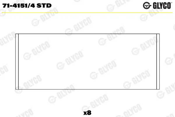 Pleuellager GLYCO 71-4151/4 STD