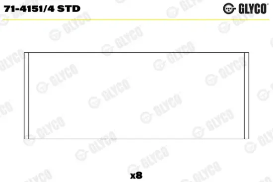 Pleuellager GLYCO 71-4151/4 STD Bild Pleuellager GLYCO 71-4151/4 STD