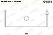 Pleuellager GLYCO 71-4185/4 0.25mm