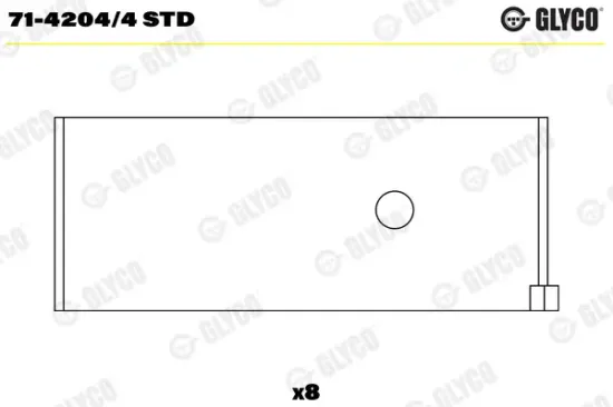 Pleuellager GLYCO 71-4204/4 STD Bild Pleuellager GLYCO 71-4204/4 STD