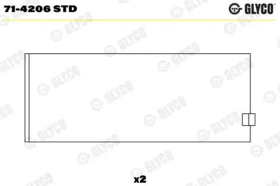 Pleuellager GLYCO 71-4206 STD Bild Pleuellager GLYCO 71-4206 STD