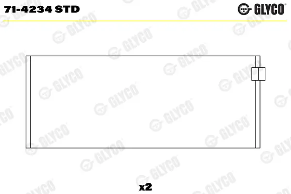 Pleuellager GLYCO 71-4234 STD