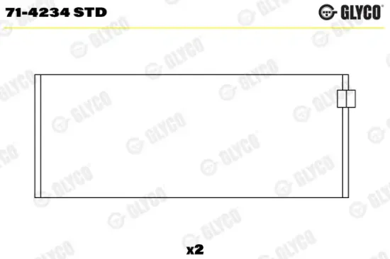 Pleuellager GLYCO 71-4234 STD Bild Pleuellager GLYCO 71-4234 STD