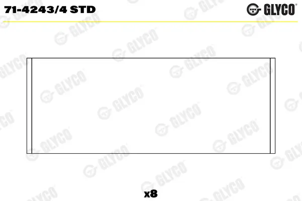 Pleuellager GLYCO 71-4243/4 STD