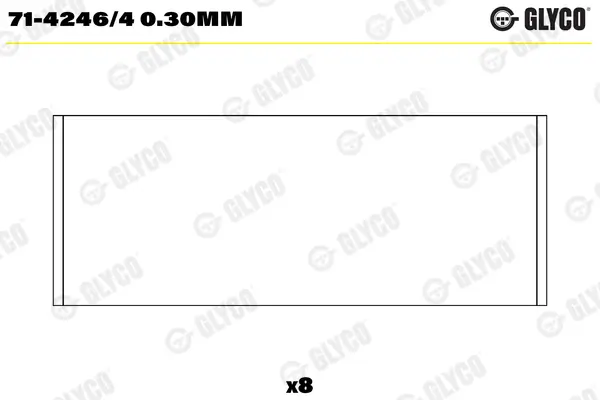 Pleuellager GLYCO 71-4246/4 0.30mm