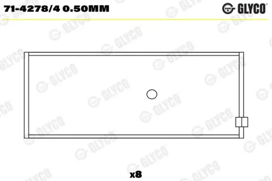 Pleuellager GLYCO 71-4278/4 0.50mm Bild Pleuellager GLYCO 71-4278/4 0.50mm