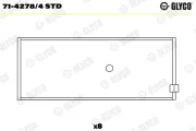Pleuellager GLYCO 71-4278/4 STD