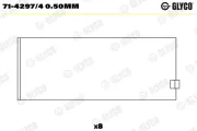 Pleuellager GLYCO 71-4297/4 0.50mm